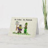 St. Urho's Day & St. Patrick's Day Card Kaart (Voorkant)