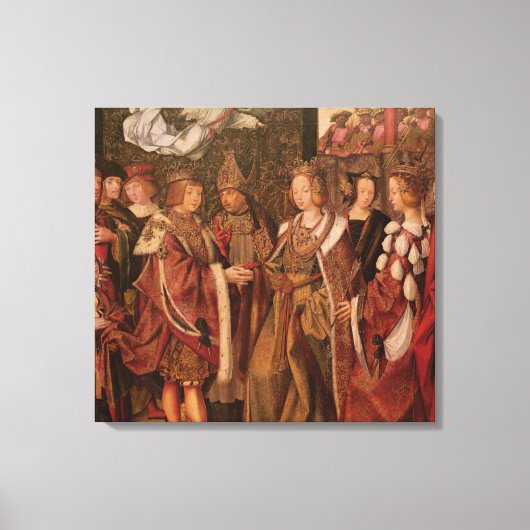 St. Ursula en Prince Etherius Canvas Afdruk (Voorkant)