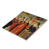 St. Ursula en Vier Zagen (tempera op paneel) Tegeltje (Zijkant)