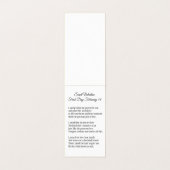 St. Valentijn Blessed Virgin Rosary Prayer Visitekaartje (Binnenkant ongevouwen)