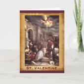 St. Valentijn Renaissance Fine Art Feestdagen Kaart (Voorkant)