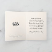 St. Valentijnsdag Blessed Maagd Mary Religious Feestdagen Kaart (Binnen)