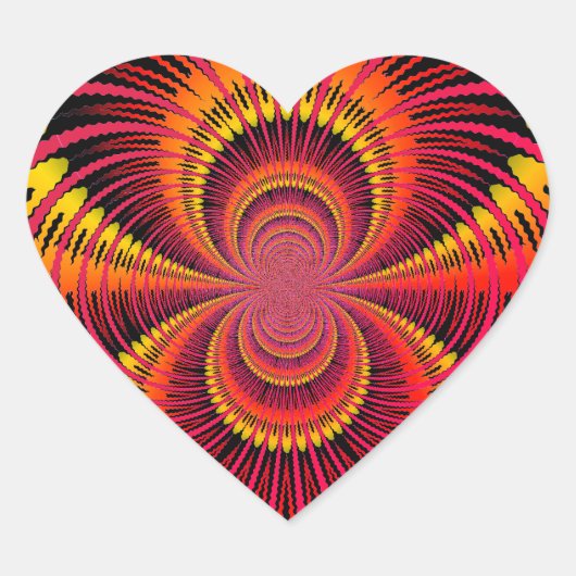 St. Valentijnsdag Bold Hart Sticker (Voorkant)