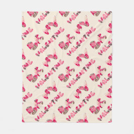 St. Valentijnsdag. Fleece Deken