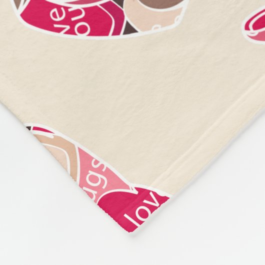 St. Valentijnsdag. Fleece Deken (Hoek)