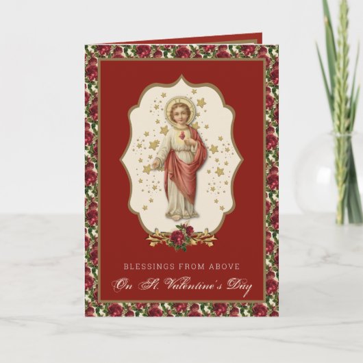 St. Valentijnsdag Religieuze Jesus Prayer Card Kaart (Voorkant)