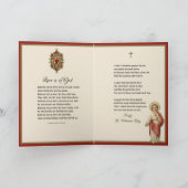 St. Valentijnsdag Religieuze Jesus Prayer Card Kaart (Binnen)