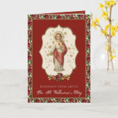 St. Valentijnsdag Religieuze Jesus Prayer Card Kaart (Gele Bloem)