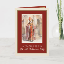 St. Valentijnsdag Religieuze Jesus Prayer Kaart