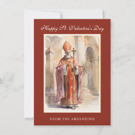 St. Valentijnsdag Religious Poem Prayer Kaart