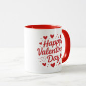 St. Valentijnsdag Rood koffiekopje Mok (Voorkant rechts)
