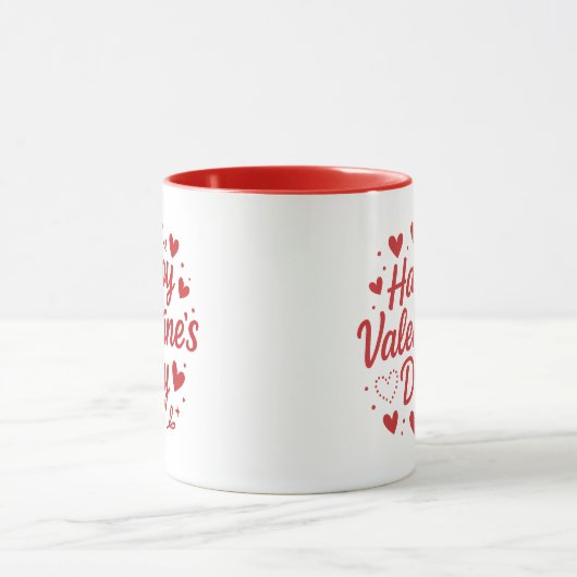 St. Valentine's Day Red Coffee Mug Mok (Midden)