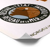 St. Valery en Caux France Vintage Travel Poster (Hoek)