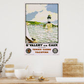 St. Valery en Caux France Vintage Travel Poster (Keuken)
