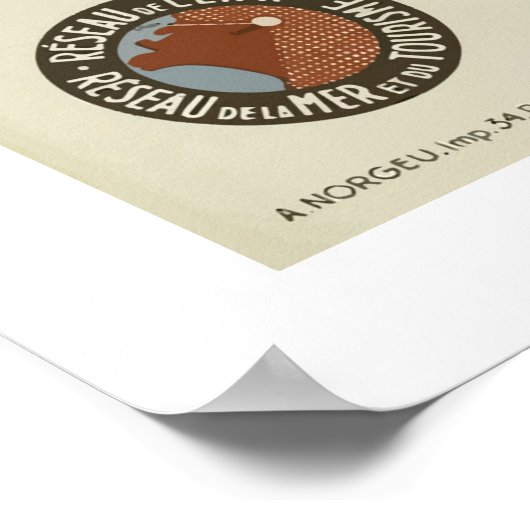 St Valery En Caux, Tennis Casino Yachting Poster (Hoek)