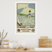 St Valery En Caux, Tennis Casino Yachting Poster (Keuken)