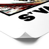 St. Valery en cayx, water, vuurtoren, zeilboot Poster (Hoek)