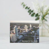 St. van de binnenstad Petersburg, Florida Briefkaart (Staand voorkant)