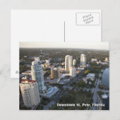 St. van de binnenstad Petersburg, Florida Briefkaart (Voorkant / Achterkant)