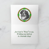 St. van de Hond van de Berg van Bernese Klopjes Kaart (Binnen)