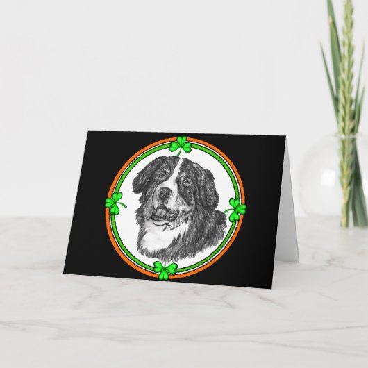 St. van de Hond van de Berg van Bernese Klopjes Kaart (Voorkant)