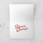 St van het Kanaal van New Orleans Sneeuw 1885 Feestdagen Kaart (Binnen)