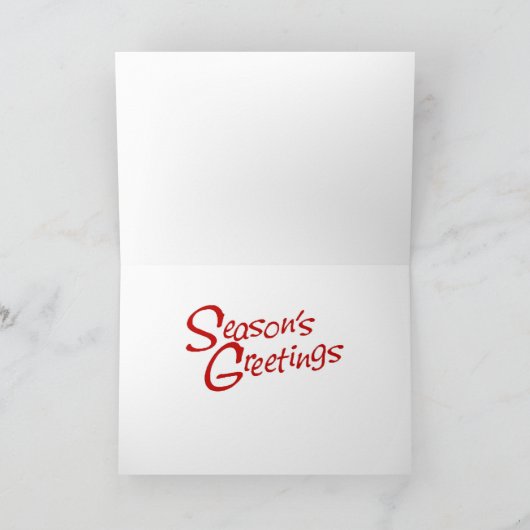 St van het Kanaal van New Orleans Sneeuw 1885 Feestdagen Kaart (Binnen)