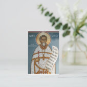 St. Vasily Martysz Orthodox Christelijk Gebed Kaar Plaatskaartje (Staand voorkant)