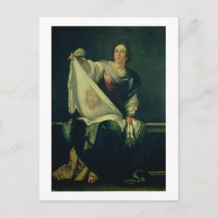 St. Veronica, 1625-30 (olie op doek) Briefkaart