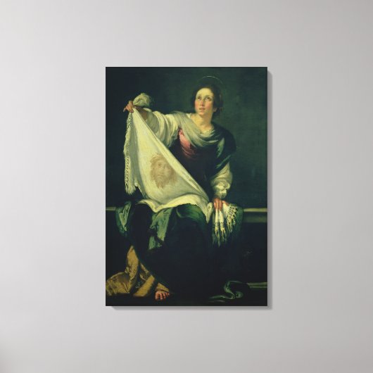 St. Veronica, 1625-30 (olie op doek) Canvas Afdruk (Voorkant)