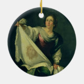 St. Veronica, 1625-30 (olie op doek) Keramisch Ornament (Achterkant)