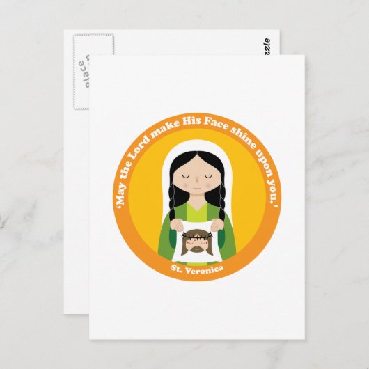 St. Veronica Briefkaart (Voorkant / Achterkant)
