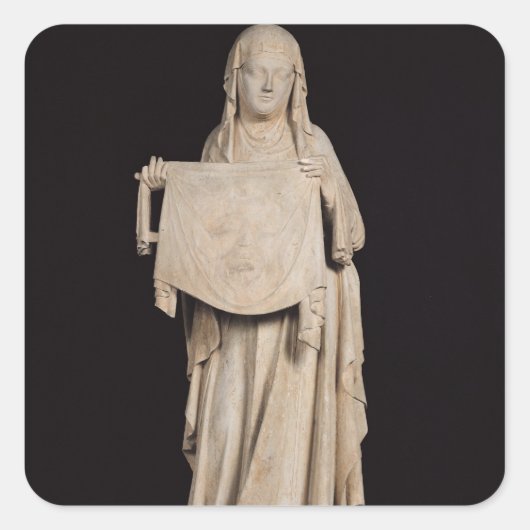 St. Veronica, c.1310 Vierkante Sticker (Voorkant)