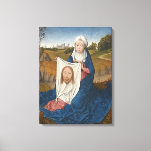St. Veronica, c.1470-1475 (olie op het paneel) Canvas Afdruk (Voorkant)