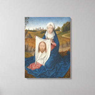 St. Veronica, c.1470-1475 (olie op het paneel) Canvas Afdruk