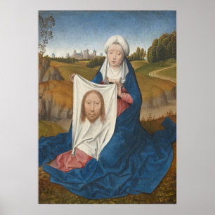 St. Veronica, c.1470-1475 (olie op het paneel) Poster