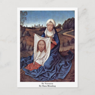 St. Veronica door Hans Memling Briefkaart