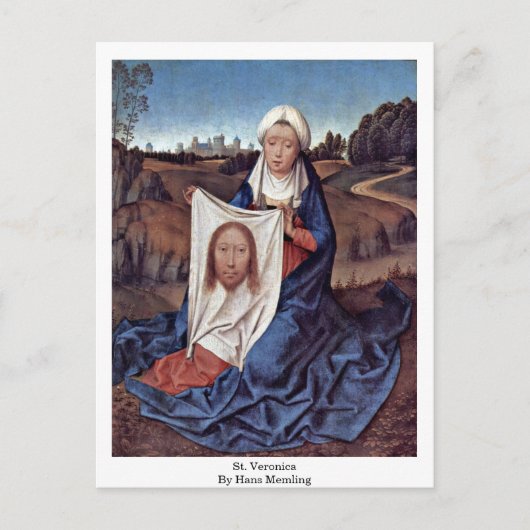 St. Veronica door Hans Memling Briefkaart (Voorkant)