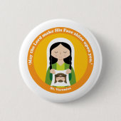 St. Veronica Ronde Button 5,7 Cm (Voorkant)