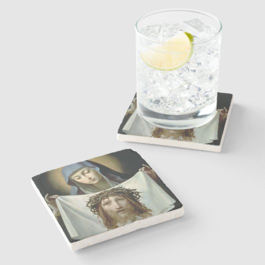 St. Veronica Stenen Onderzetter (Zijkant)