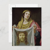 St. Veronica, terwijl de Heilige Schouder wordt ge Briefkaart (Voorkant / Achterkant)