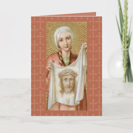 St. Veronica van Jeruzalem (JM 60) Blanco groet Kaart