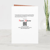 St. Veronica van Jeruzalem (JM 60) Blanco groet Kaart (Achterkant)