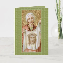 St. Veronica van Jeruzalem (JM 60) Blanco groet Kaart