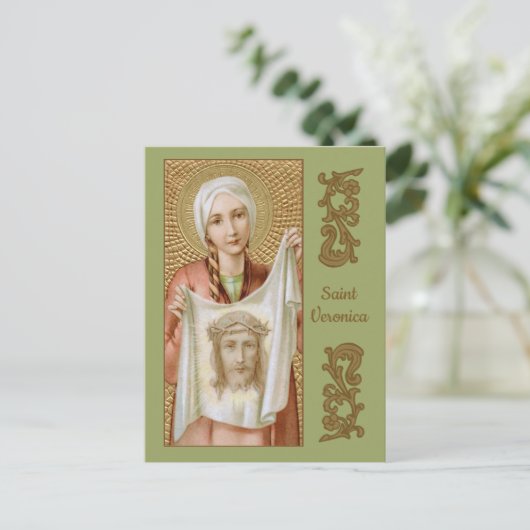 St. Veronica van Jeruzalem (JM 60) Briefkaart (Staand voorkant)