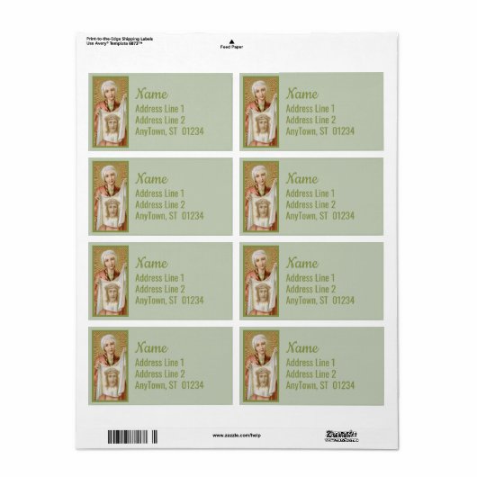 St. Veronica van Jeruzalem (JM 60) Etiket (Full Sheet)