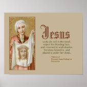 St. Veronica van Jeruzalem (JM 60) Poster (Voorkant)