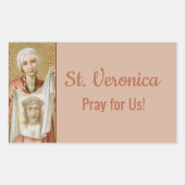 St. Veronica van Jeruzalem (JM 60) Rechthoekige Sticker (Voorkant)