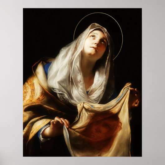 St. Veronica Veil Heilige Face Shroud 03 Poster (Voorkant)