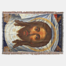 St. Veronica Veil Jesus Face Kathokatholieke Blank Deken